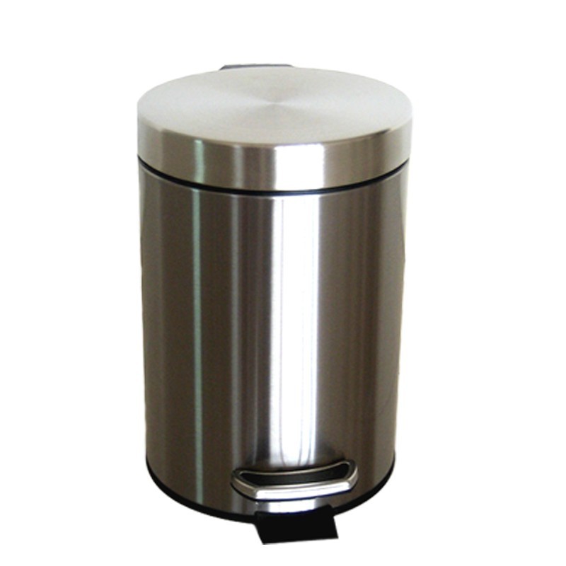 Cocina basura con tapa hogar pedal de acero inoxidable desodorante baño aseo sala de estar creativa pedal grande