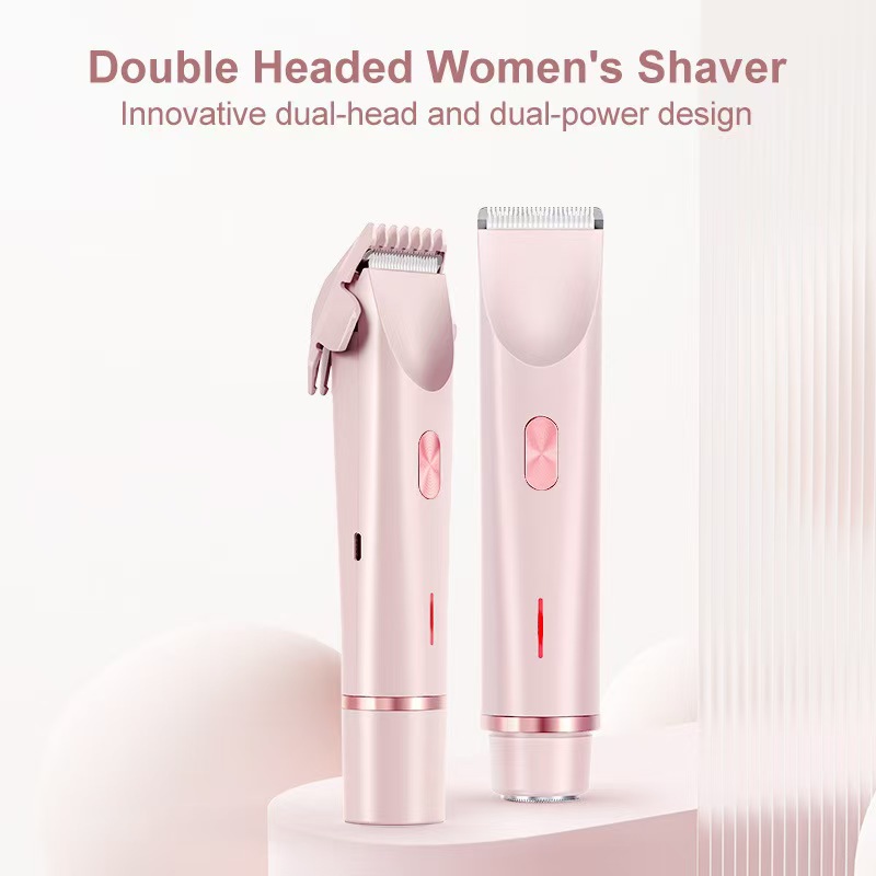 Cross-border new product double-headed women's shaver electric private part epilator hair removal knife female shaver hair removal instrument 2