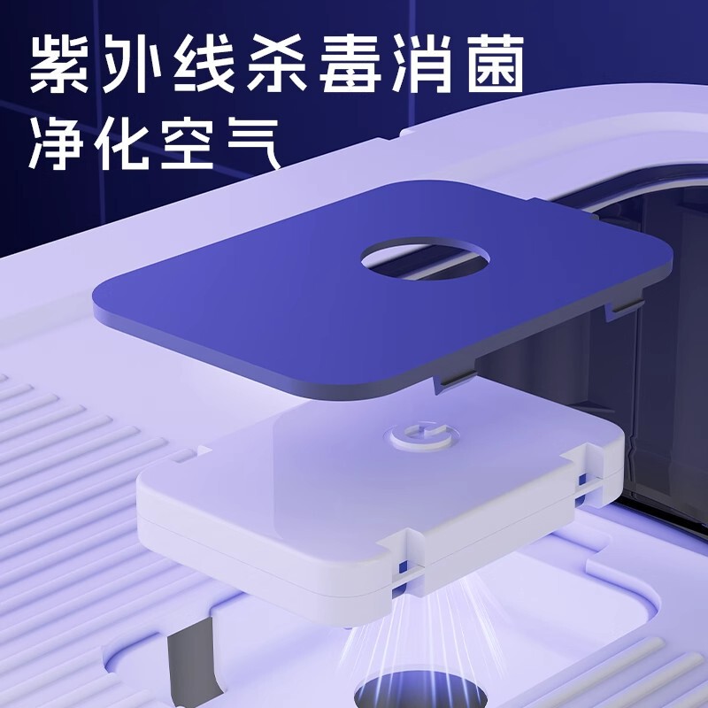 猫砂盆全封闭式超大号防带砂厕所除臭防外溅顶入一体式特大猫沙盆|undefined