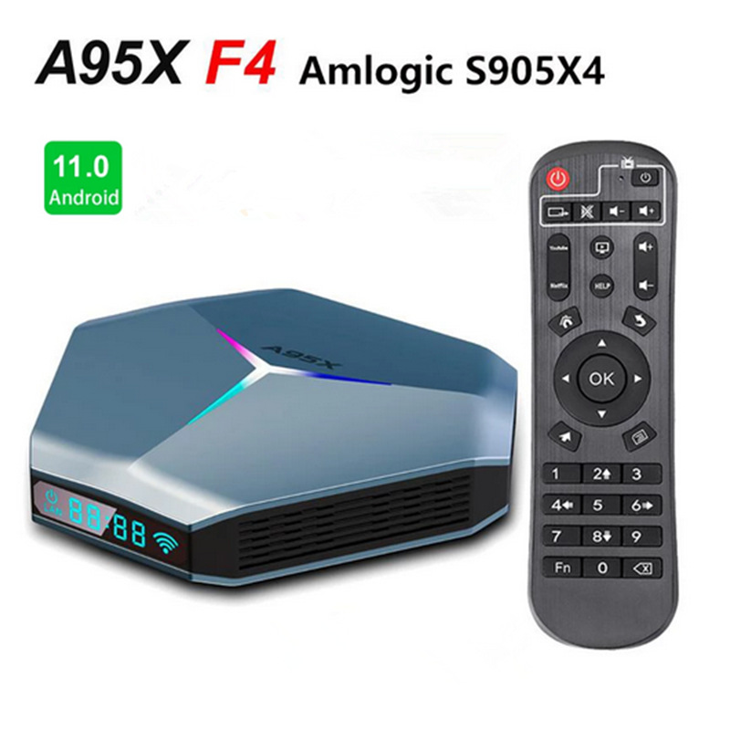 A95X F4 机顶盒S905X4 4G/32 安卓11 高清网络播放器 双频BTTVBOX