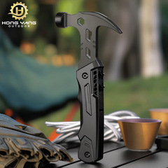 Multi-functional Outdoor Nail Puller Hammer, Claw Hammer, Car-Mounted Window Breaker, Folding Hammer, Portable Outdoor Pliers, and Folding Knife