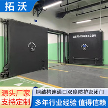 钢制人防门地下室人防工程设备钢结构活门槛双扇防护密闭门防火门