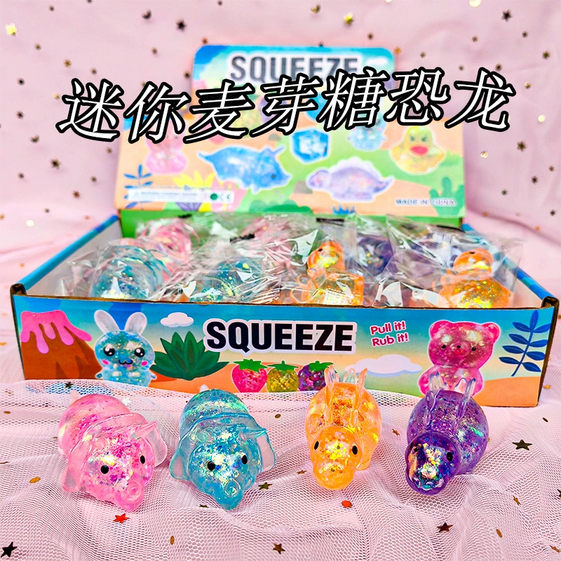 Креативный мини-мальтоза динозавров щепотка Детские стегозавры игрушки декомпрессии и вяления, медленный отскок, трицератопс