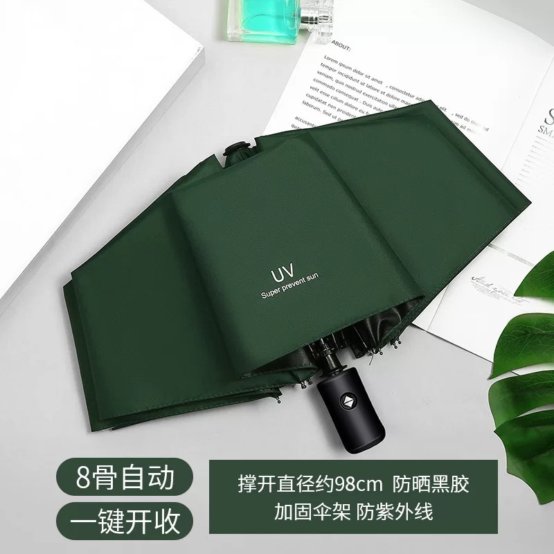 全自動折りたたみ傘、晴雨兼用傘、日傘、UVカット日よけ傘、ビニール印刷広告|undefined