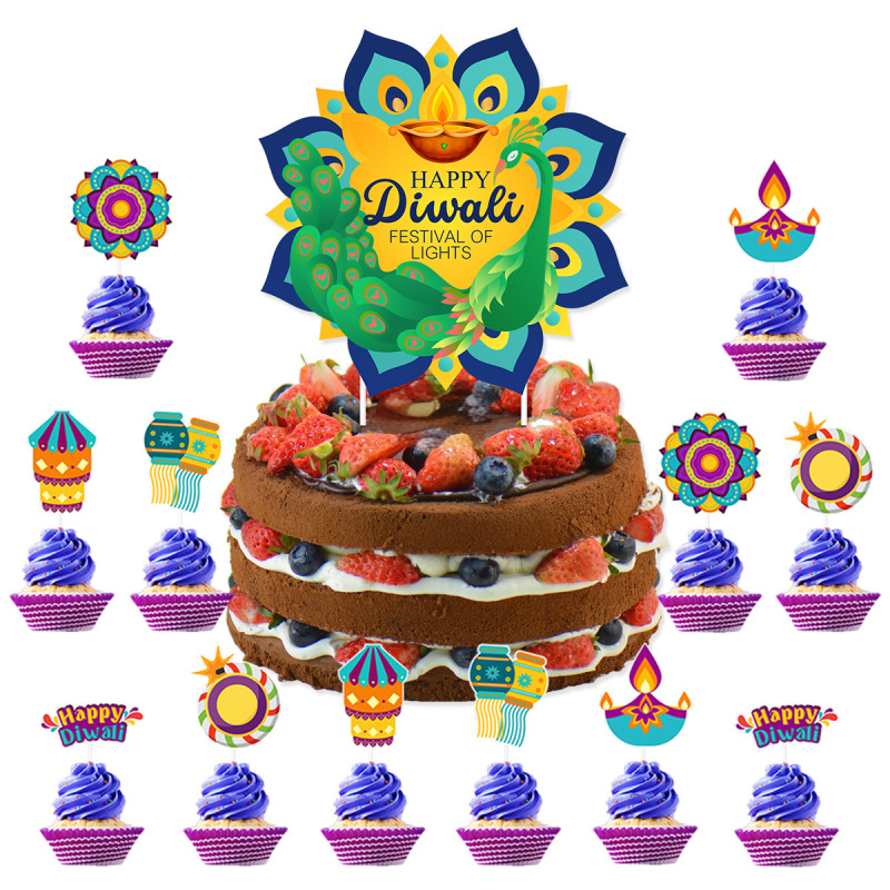 HAPPY DIWALIアルファベットプルフラワーインド排灯節パーティーパーティー配置横断幕スパイラルペンダント|undefined