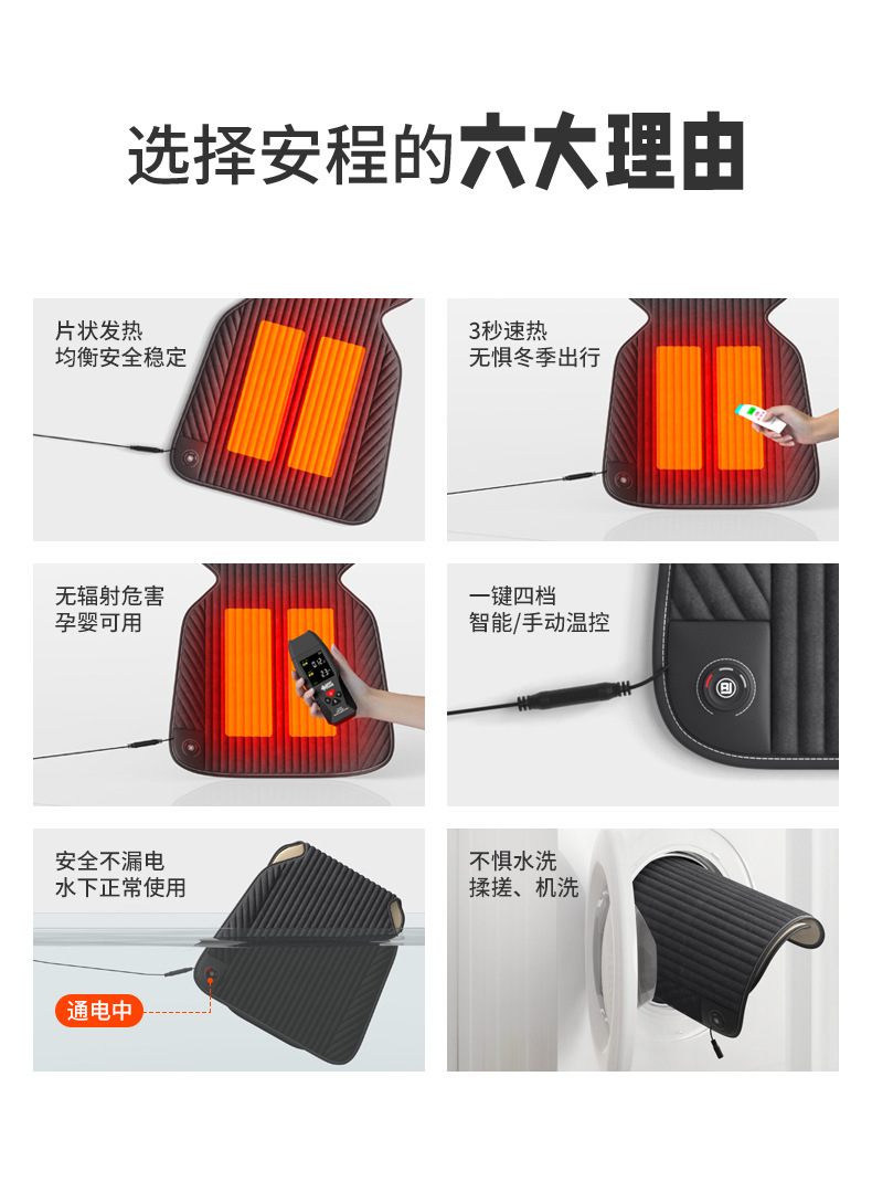 Car Seat Cushion, Winter Plush Heated Wholesale Seat Pad, All-Season Universal Car Rear Plush Cushion, Cross-Border Thickened