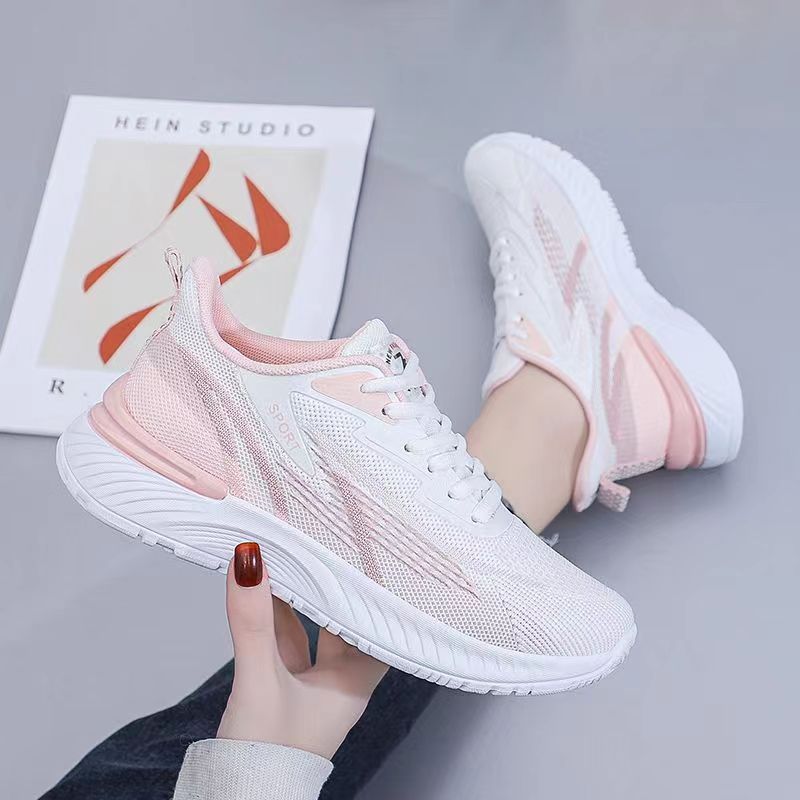 Zapatos deportivos de mujer 2023 nuevos zapatos de red de otoño respirables zapatos casuales blancos casuales zapatos casuales zapatos para correr
