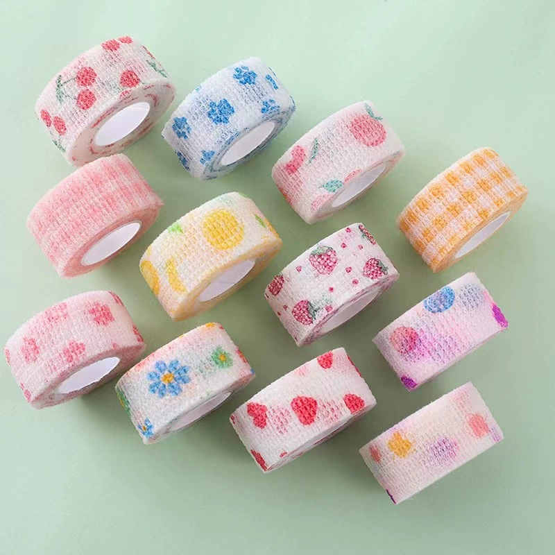 Студенческая повязка для защиты пальцев с надписью Противоизносная эластичная повязка для рук Нетканая спортивная защита для запястья Самоклеящаяся повязка Повязка с принтом