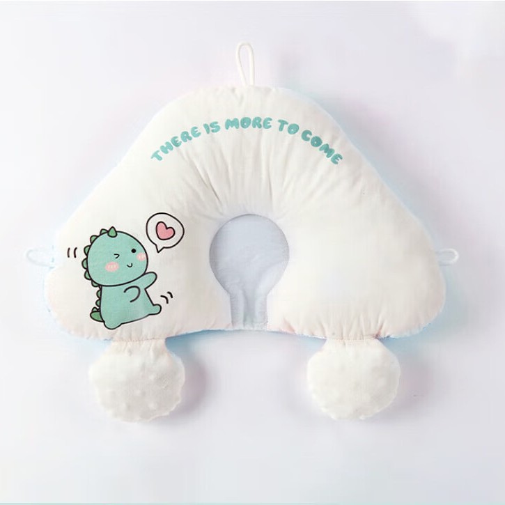 프린트 블루 공룡 [3면 조임끈] [스타일링 베개] 통기성 스타일