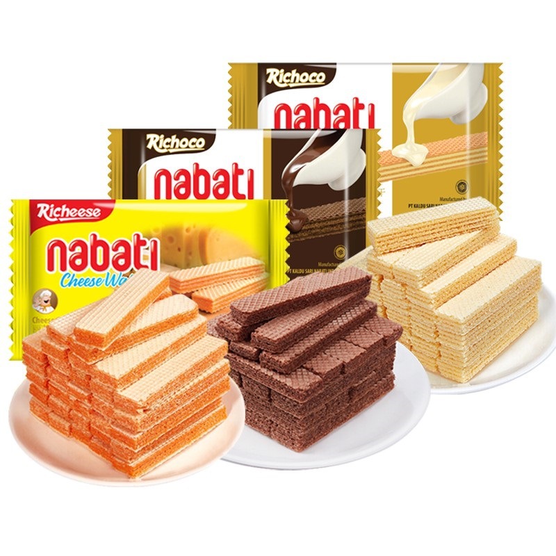 Indonesian Imported 56g Lays Cheese Nabati Cheese Wafer Snack Gift for Wholesalers