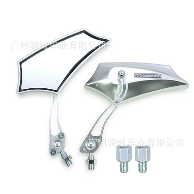 Motorcycle Reflectors, Electric Vehicle | Motorcycle rearview mirror - silver-10mm-left-and-right-pair