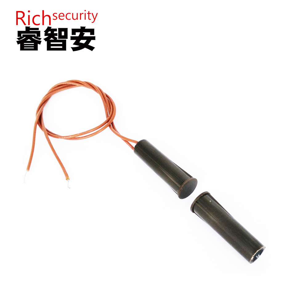 常闭常开门磁 门磁感应器 防火报警门磁 有线门磁批发 RZ-35棕白