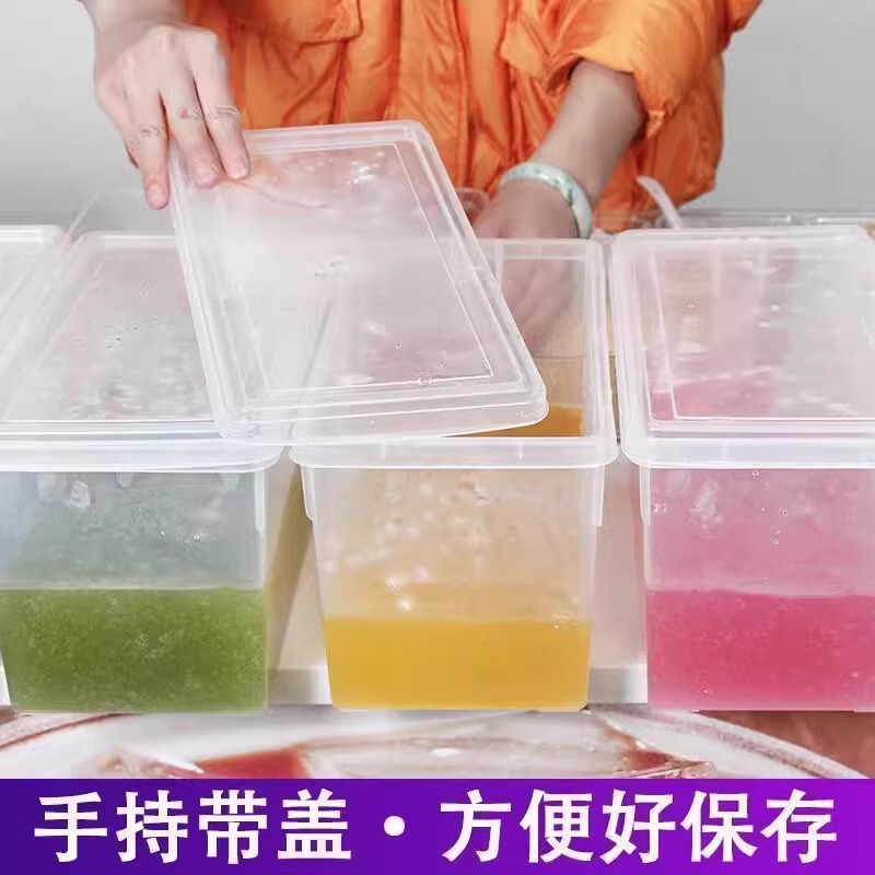 氷粉保存箱、屋台専用容器箱、蓋付き小物箱、氷粉箱、冷蔵庫保存箱|undefined