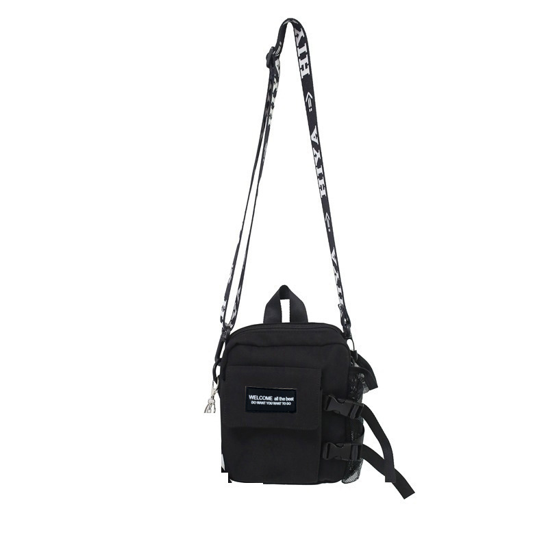 Bolso de hombro pequeño para hombres y mujeres bolso de estilo ins de alto valor para mujer nuevo estilo coreano casual Harajuku bolso de mensajero de hombro para mujer