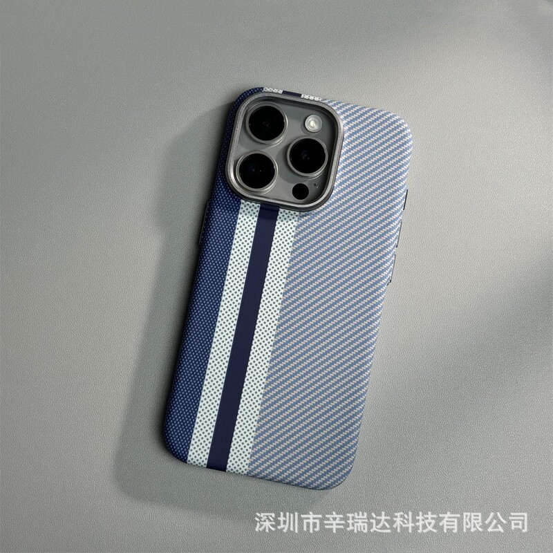 Iphone16 promax携帯ケース炭素繊維紋磁気吸引リンゴ15ケブラー紋転倒防止保護カバー|undefined