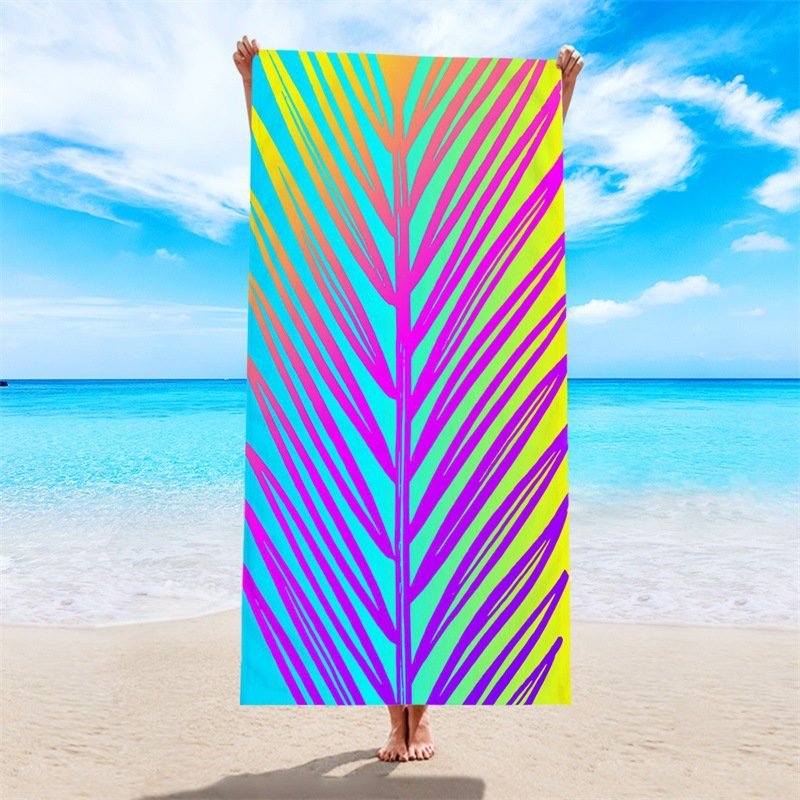 Comercio exterior Amazon toalla de playa de impresión digital europea y americana toalla de secado rápido toalla de felpa de microfibra toalla de baño de piscina