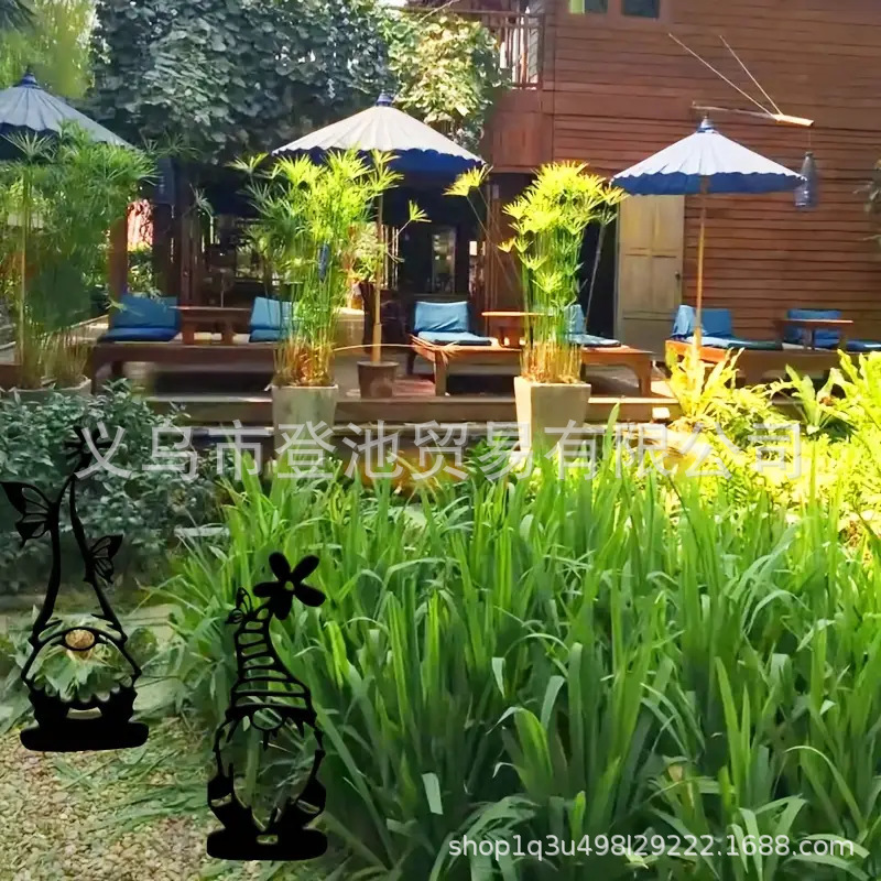 Cross Border Garden Gnome Statue with Pointed Pole Perfect for Decorating Your Garden Yard Outdoor Patio and Lawn