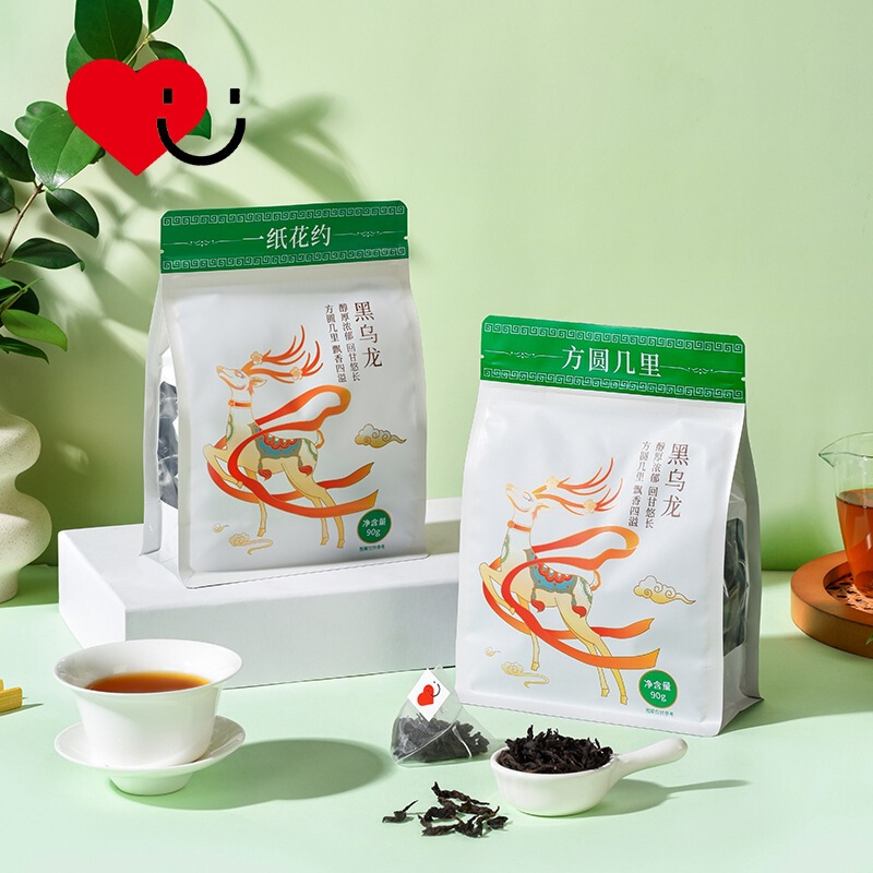 With Love Square round a few miles black oolong tea tea bag high concentration of polyphenols independent small package hot and cold brewing fragrant tea With Love Square round a few miles black oolong tea tea bag high concentration of polyphenols independent small package hot and cold brewing fragrant tea