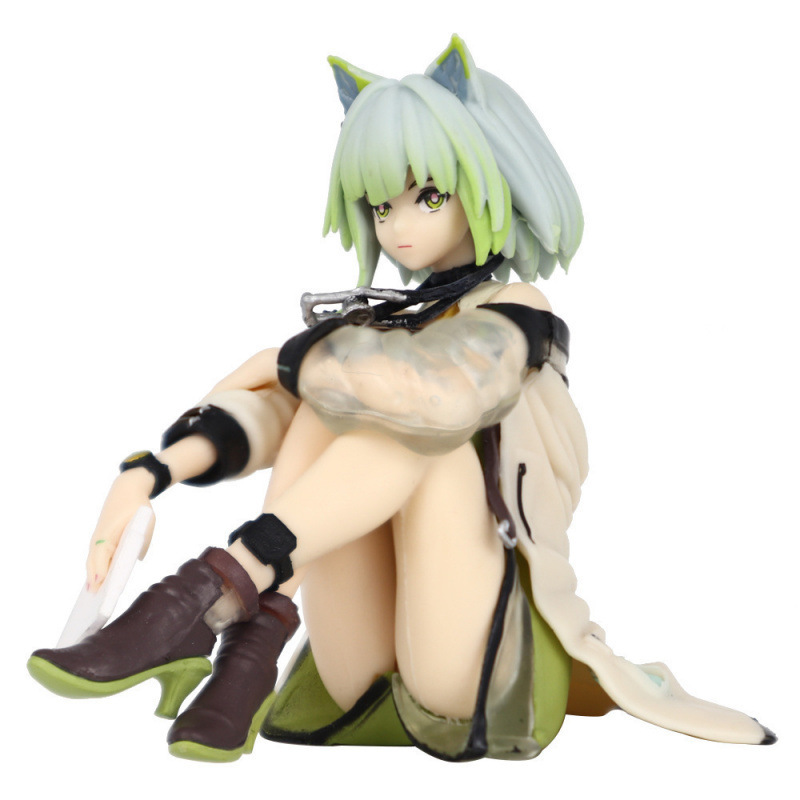 Game Merchandise: Kal'Tsit Energy Linkage Figure, Sitting Pose Kal'Tsit Beautiful Girl 2D Desktop Decoration
