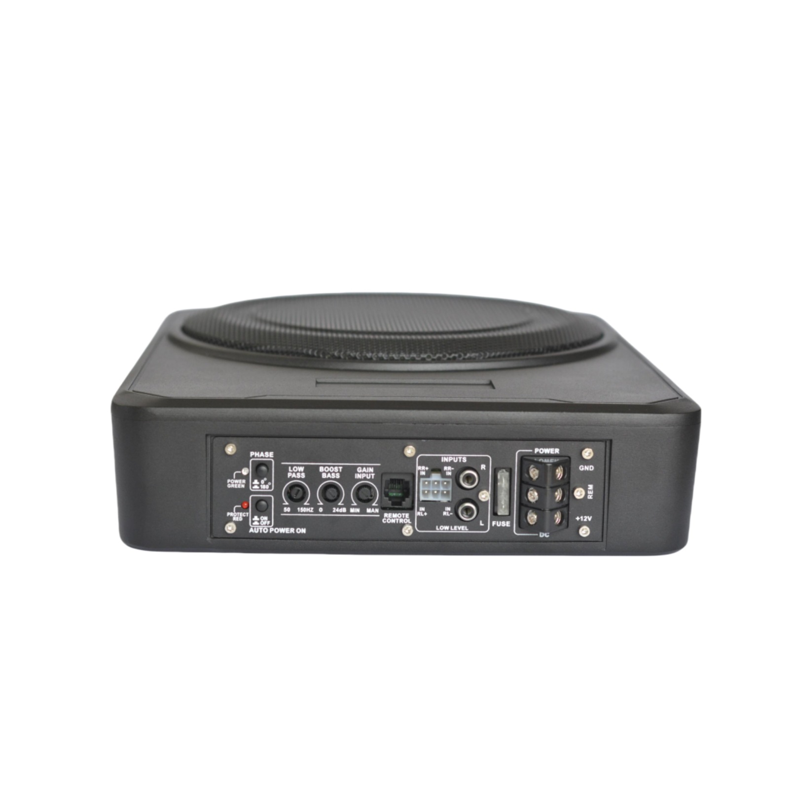 Source Factory Car Subwoofer 10inch High Power 12V Active Pure Bass under Seat Car Subwoofer