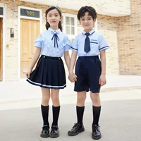 Summer clothing for kindergarten, children's uniform, set with hood