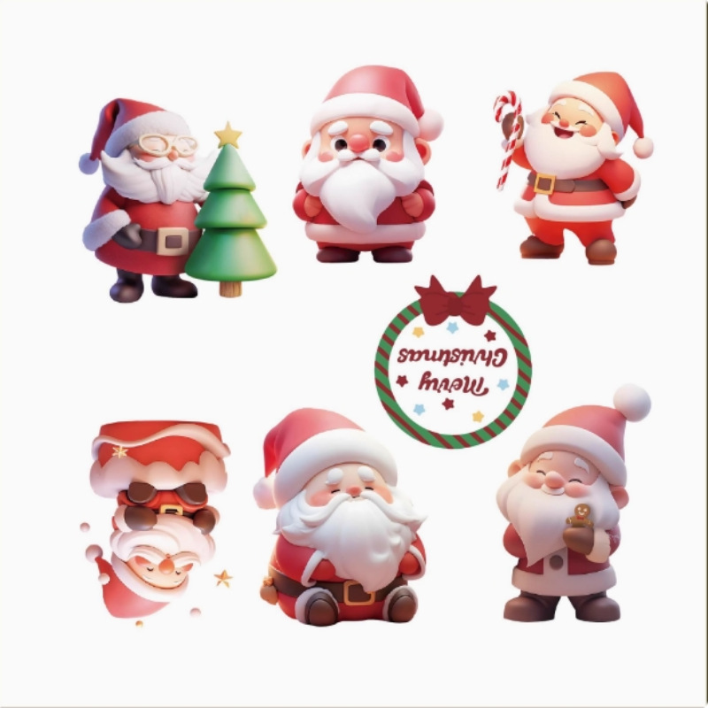 2025 Navidad Bo Bo Cup Cake Decoración de la casa caja de mano caja de embalaje de postres juntos para la Navidad