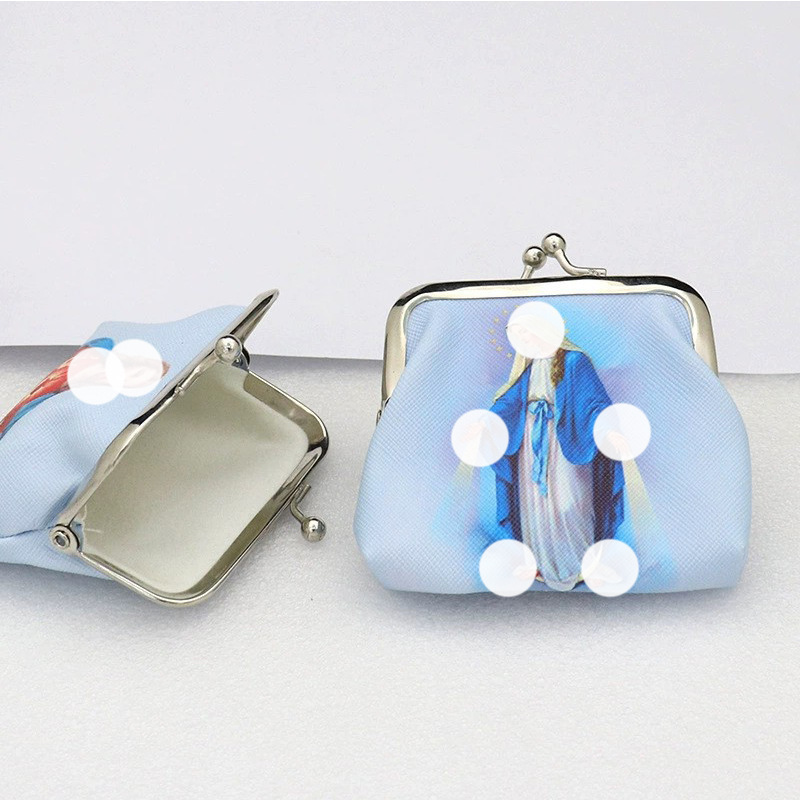 Cross-border wholesale packaging for export: colorful patterned pouches for rosary beads, jewelry packaging, and mini coin purses
