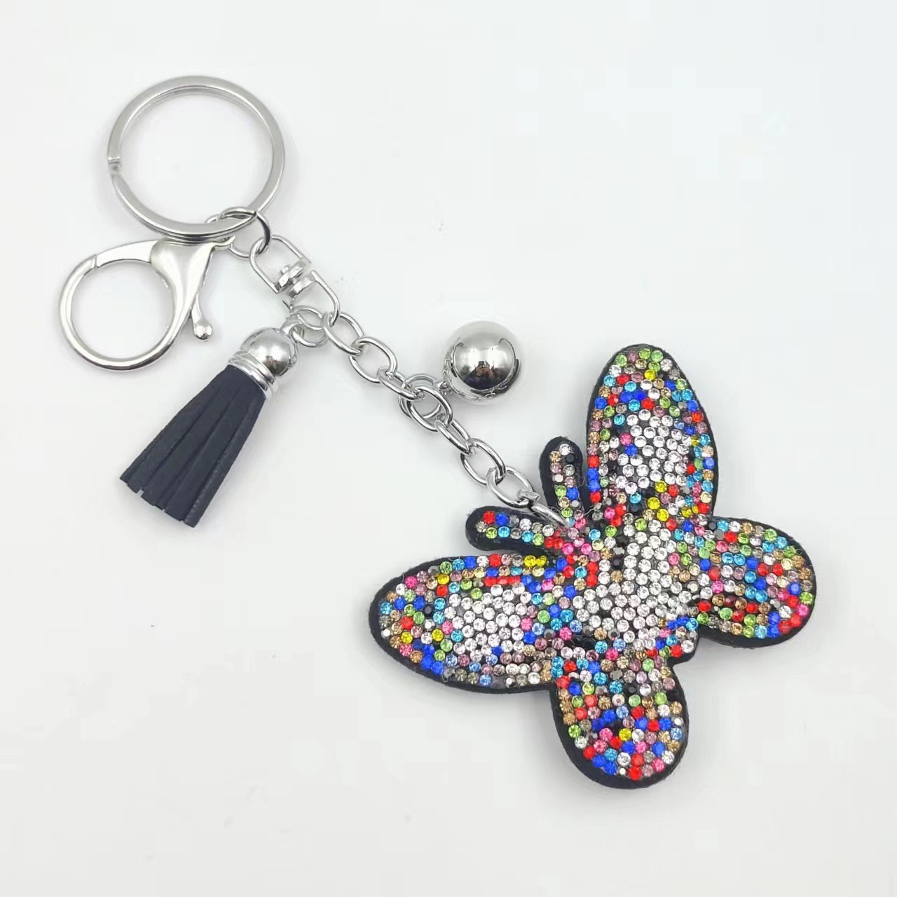 Diamond Design 1 Piece Glam Sweet Butterfly Flannel Diamond Women's Keychain