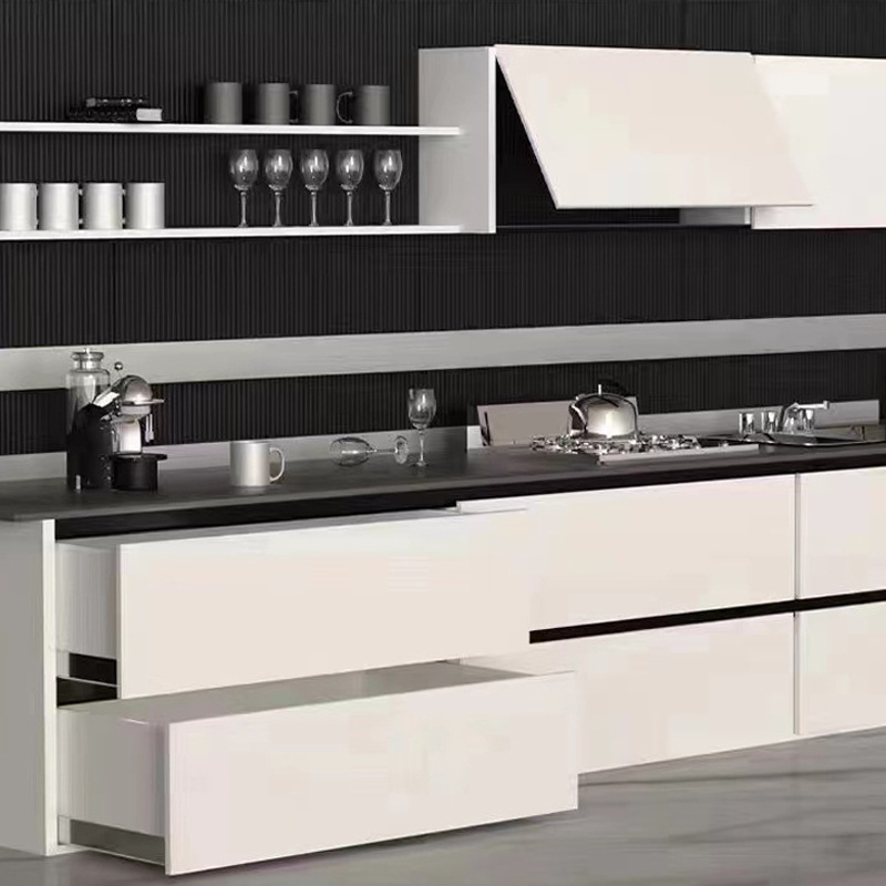 櫥櫃免拉手鋁合金型材五金廚房上下櫃嵌入式隱形u型拉手批發