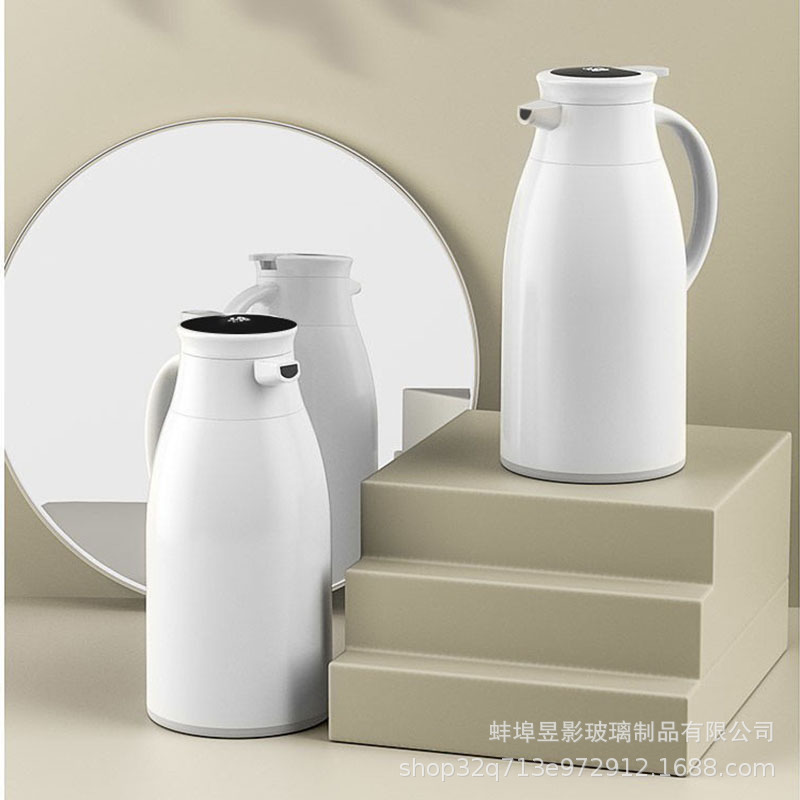 Ulated Kettle Household Vacuum Glass Liner Thermos Bottle Coffee Pot Large Capacity Hot Water Kettle Intelligent Temperature Display Hot Water Kettle