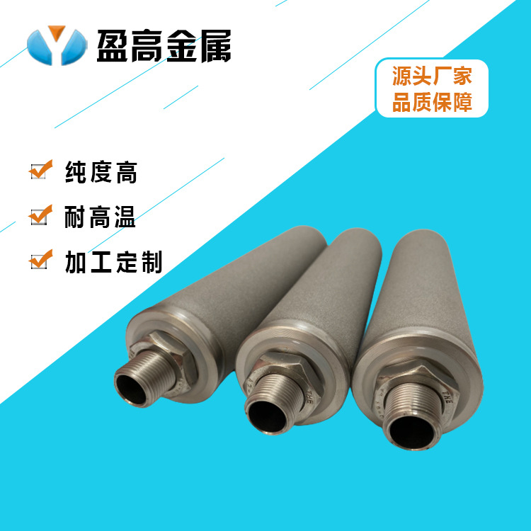 金属烧结滤芯过滤器 粉末烧结滤芯来图订 制 高温烟气脱硫探头