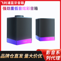 フィリップス Bluetooth スピーカー SPA4209 カラフルな RGB 雰囲気ステレオ デスクトップ スピーカー
