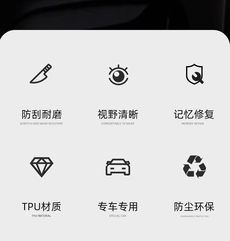 Suitable for BMW 3 series blackened headlight film i3 headlight film light control color change new 3 series blackened headlight tail light film color change