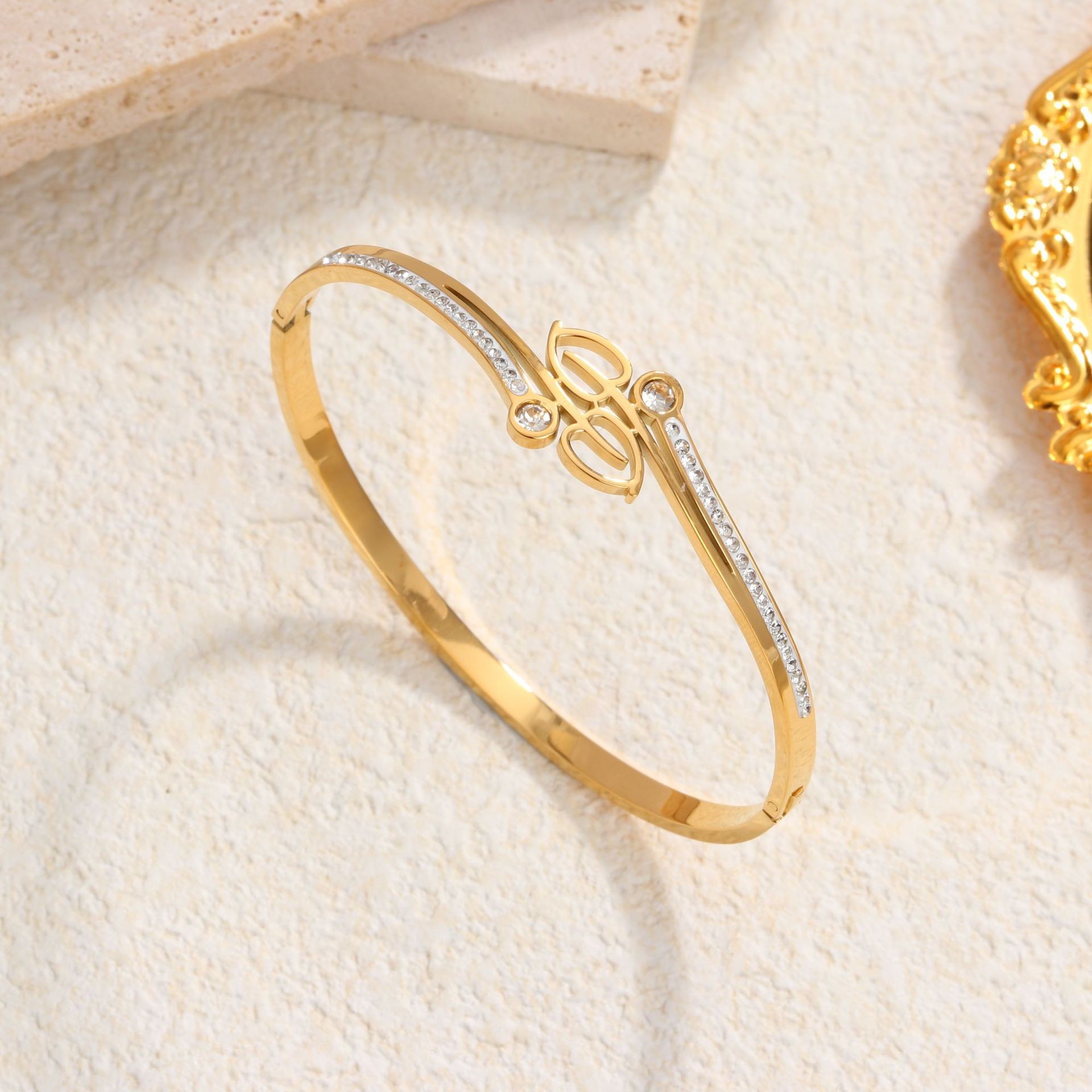 66 리프 팔찌 골드