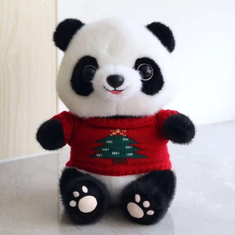 Panda lindo muñeca niño muñeca de regalo tesoro nacional panda gigante imitación panda gigante juguetes de peluche