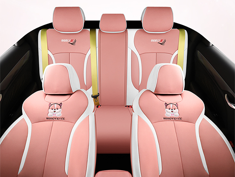 Dedicated to Geely Xingrui car seat cover four seasons universal cushion summer Breathable linen all-inclusive cartoon seat cover