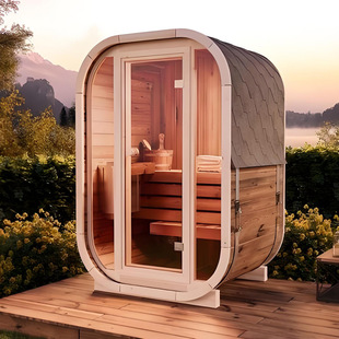 Modern Design Outdoor Sauna Small Fir Solid Wood Electric Heating Popular in Australia for Villas