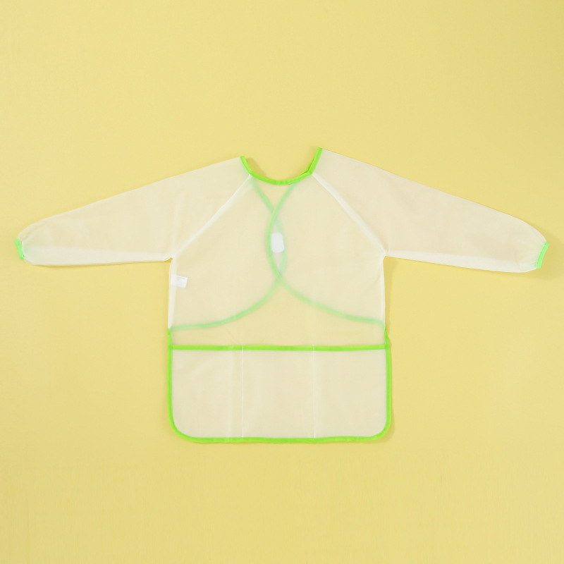 美術絵画児童透明絵画服落書き絵カバー幼稚園美術反着食事汚れ防止エプロン|undefined
