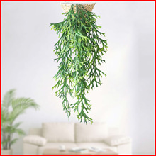 仿真植物水草藤条 创意个性鹿角壁挂配材 室内外工程绿雕软装美化