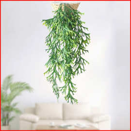 仿真植物水草藤条 创意个性鹿角壁挂配材 室内外工程绿雕软装美化