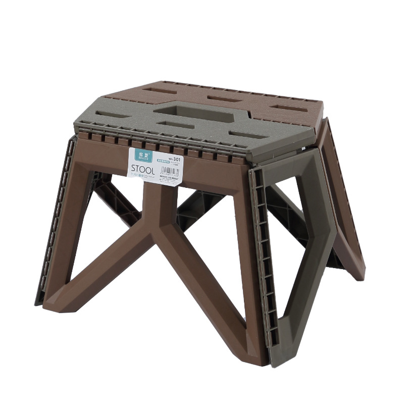 Plastic folding stool Maza outdoor portable dew camping plastic…