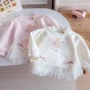 春季新款女童圆领卫衣