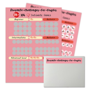 Cross-Border New Product Valentine's Day Scratch-Off Poster 100 Sex Positions Challenge Scratch-Off Poster Couple Gift