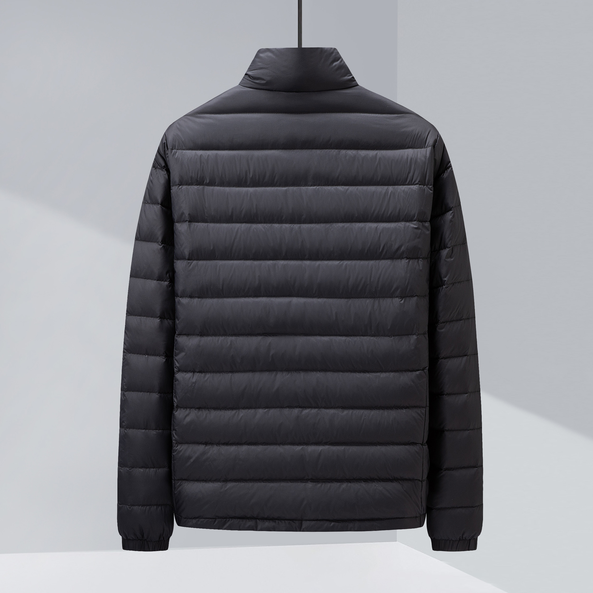 Autumn winter new men's combined jacket, business casual white duck stand up collar, lightweight and warm down outer_voghion.com