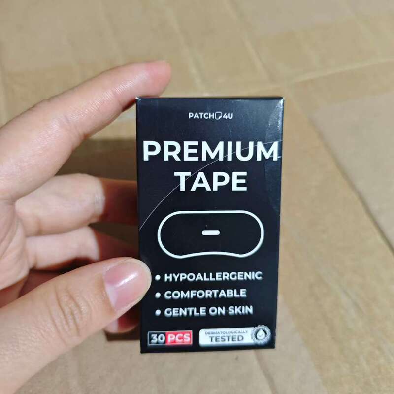睡眠テープいびき止めテープ穴付き口を閉じて弾力布純綿口を閉じて呼吸矯正シール口を閉じて貼ります。|undefined