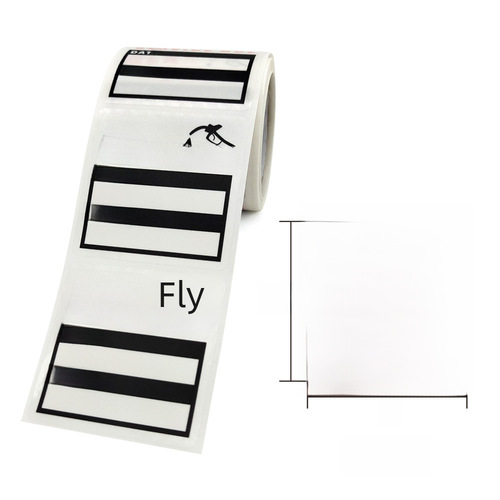 Car maintenance service expiration reminder waterproof sticker label for roll-up transparent dragon oil change