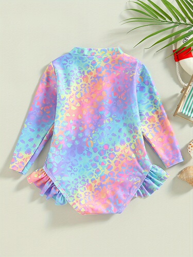 1-6 Years Kids Baby Girl Swimsuits Fish Scale Print