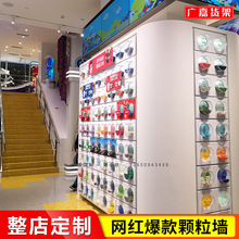 乐高lego颗粒墙工厂定制展示货架中岛陈列零件积木玩具收纳展柜