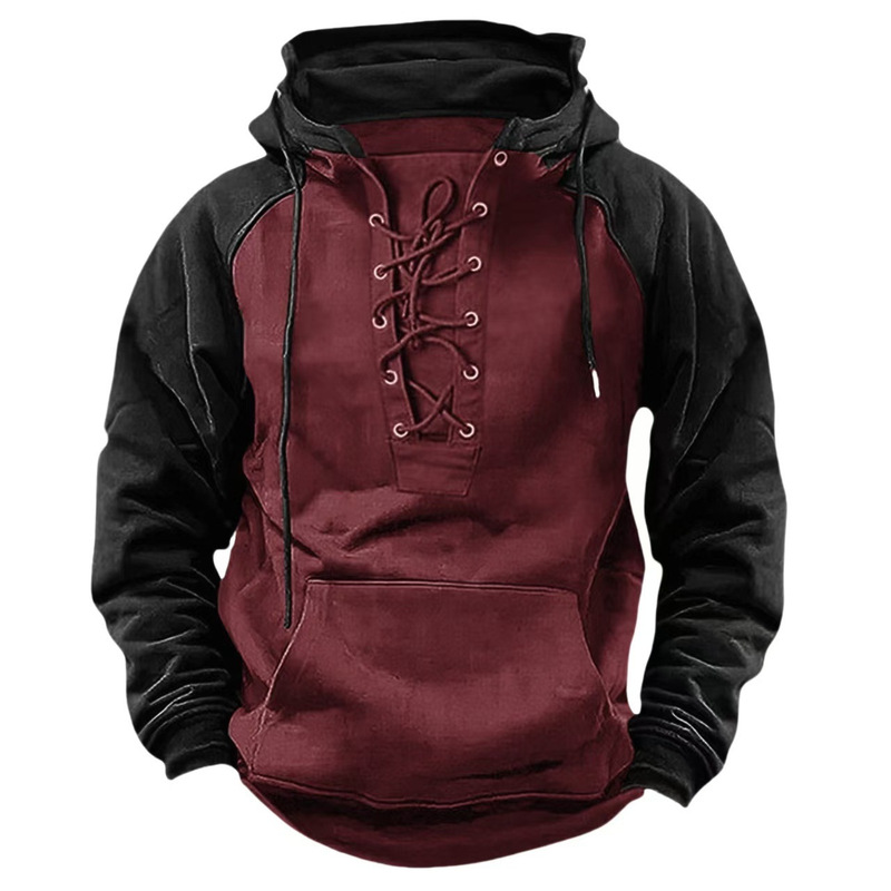 2025 Cross-Border Amazon Men's Autumn and Winter Hooded Youth Sweatshirt Men's Workwear Contrast Color Casual Sweatshirt Jacket 2025 Cross-Border Amazon Men's Autumn and Winter Hooded Youth Sweatshirt Men's Workwear Contrast Color Casual Sweatshirt Jacket