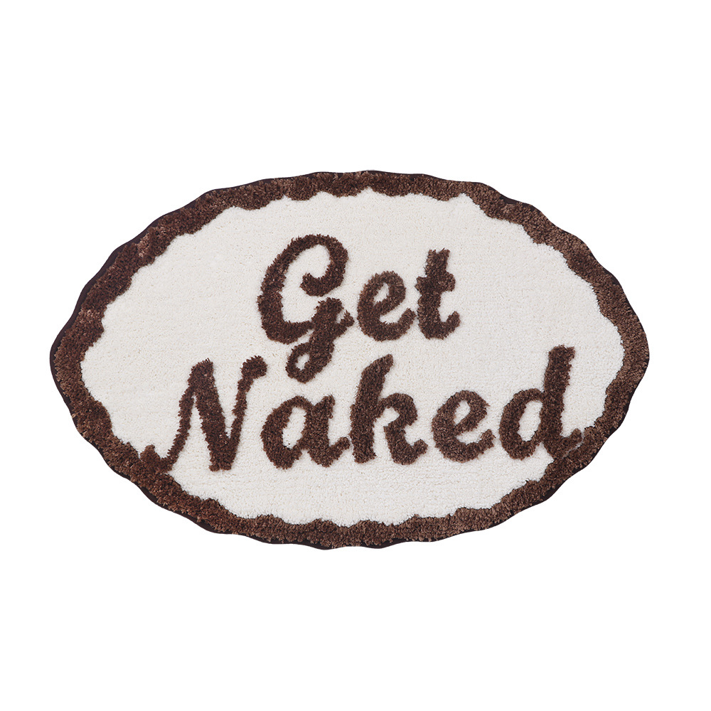 Inglés jacquard letras absorbente alfombra del piso casa puerta Mat hogar flocado piso Mat baño absorbente antideslizante alfombra de baño